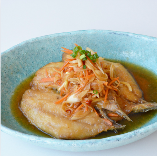 あじの干物の南蛮漬け